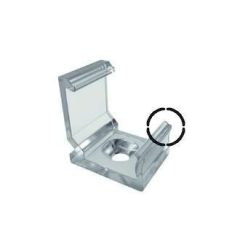   Rögzítő elem Sarokba rögzíthető(C) led profilokhoz Átlátszó