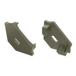 Alumínium Végzáró Sarokba rögzíthető(C) led prof Bronz Lyukas