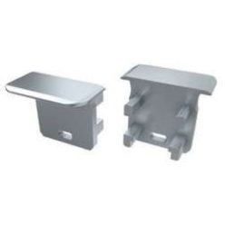   Alumínium Végzáró Beépíthető Mély(G) Led Profilokhoz Szürke Lyukas