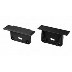   Alumínium Végzáró INSILEDA típusú led profilokhoz Fekete Lyukas