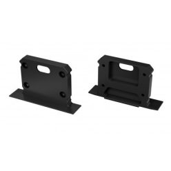   Alumínium Végzáró inTALIA típusú led profilokhoz Fekete Lyukas