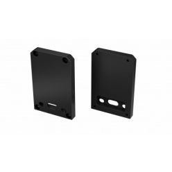   Alumínium Végzáró M2 TALIA típusú led profilokhoz Fekete Lyukas