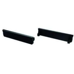   Alumínium Végzáró Széles(SOLIS) led profilokhoz Fekete Teli