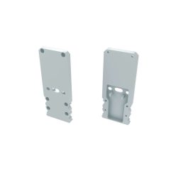   Alumínium Végzáró  M2+TALIA típusú led profilokhoz Fehér Lyukas