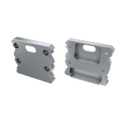   Alumínium Végzáró TALIA típusú led profilokhoz Ezüst Lyukas