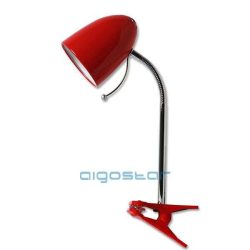 Aigostar-Asztali-lampa-piros-csiptetos-E27-foglalattal