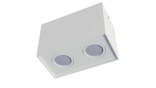 Falon kívüli dupla spot lámpatest KALA állítható négyszögletes fehér GU10