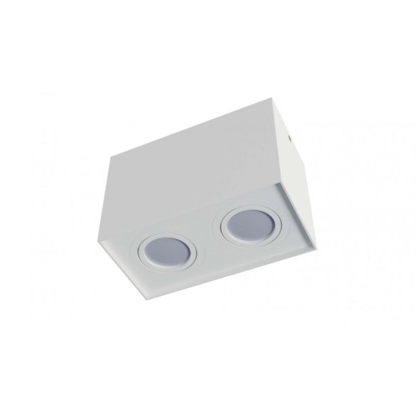 Falon kívüli dupla spot lámpatest KALA állítható négyszögletes fehér GU10
