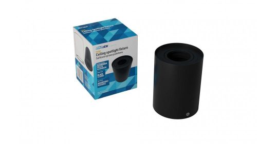 Falon kívüli spot lámpatest TUBE állítható kerek fekete GU10