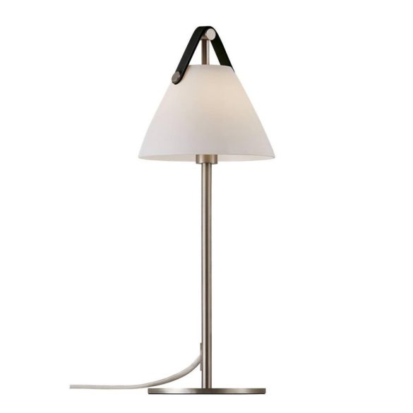 Nordlux DFTP Strap nikkel színű üveg asztali lámpa