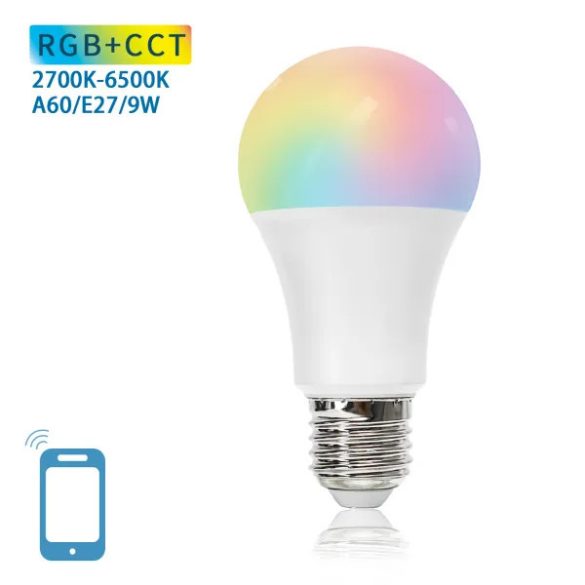 Aigostar LED Smart izzó A60 E27 9W RGB+CCT
