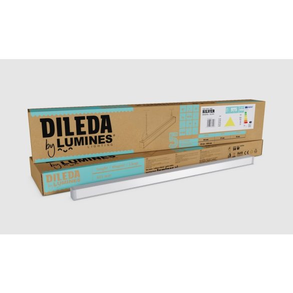 Lumines Dileda Fehér függeszthető lámpatest 26W Természetes fehér