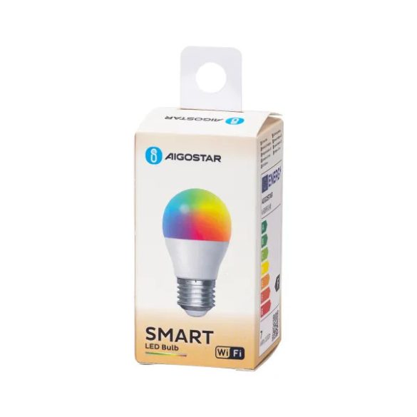 Aigostar LED Smart izzó G45 E27 6,5W RGB+CCT