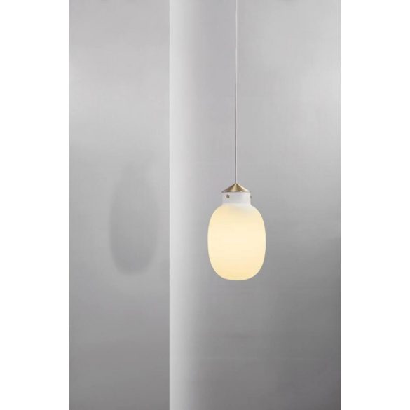 Nordlux DFTP Raito 22 oval opál - sárgaréz színű függesztett lámpa