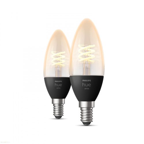 Philips HueW 4.5W Fil Candle E14 2p