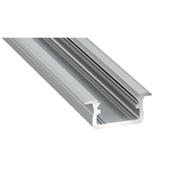 Led profil led szalagokhoz Beépíthető ezüst 2 méteres alumínium