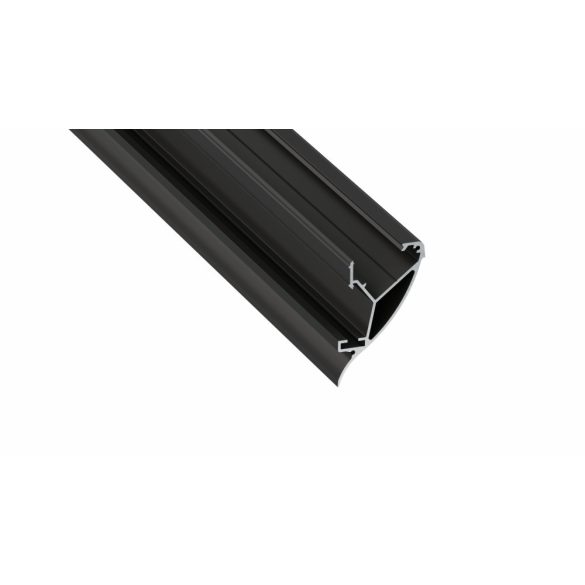 LED Alumínium Profil CONVA Fekete 1 méter