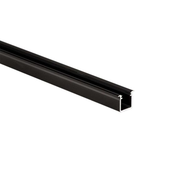 LED Alumínium Profil Beépíthető Mély [G] Fekete 3 méter