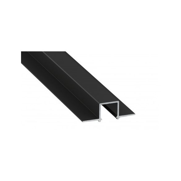 LED Alumínium Profil Beépíthető [GAUDI] Fekete 1 méter