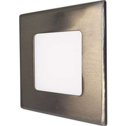 GREENLUX Mini Led Panel VEGA négyszögletes lámpa Ezüst keret 3W Meleg fehér