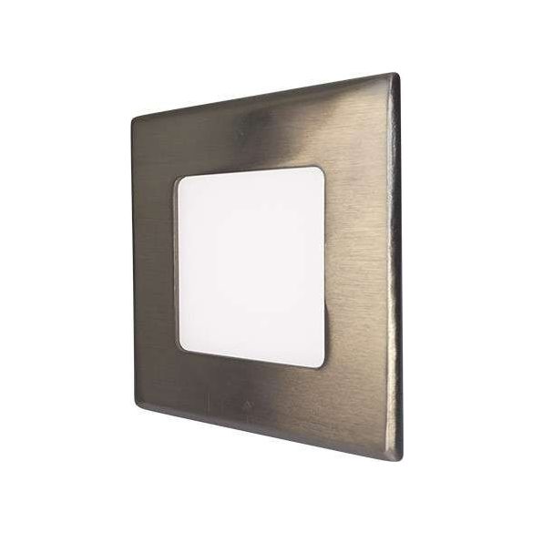 GREENLUX Mini Led Panel VEGA négyszögletes lámpa Ezüst keret 3W Meleg fehér