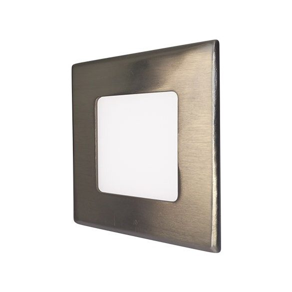 Greenlux Mini Led Panel VEGA négyszögletes lámpa Ezüst keret 3W Természetes fehér