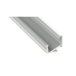 Led alumínium profil Asszimetrikus Sarokba rögzíthető (H) ezüst 1 méteres alumínium