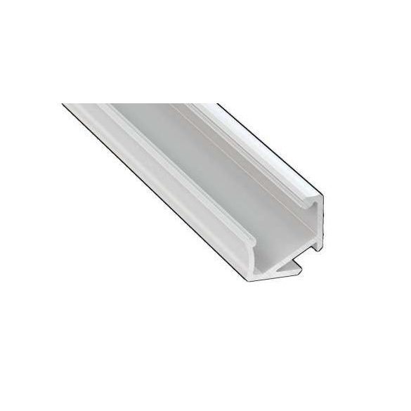 LED Alumínium Profil Asszimetrikus Sarokba rögzíthető [H] Fehér 3 méter