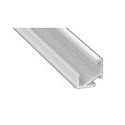 Led alumínium profil Asszimetrikus Sarokba rögzíthető (H) fehér 2 méteres alumínium