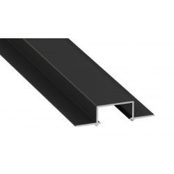 LED Alumínium Profil Beépíthető [HIRO] Fekete 1 méter