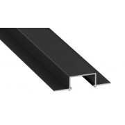   LED Alumínium Profil Beépíthető [HIRO] Fekete 2,02 méter