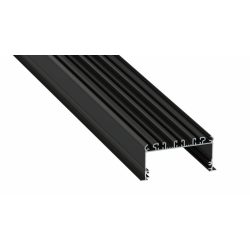 LED Alumínium Profil inLARGO Fekete 1 méter
