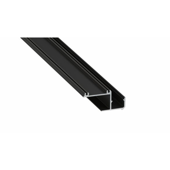 LED Alumínium Profil IPA16 Fekete 1 méter