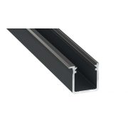   LED Alumínium Profil Beépíthető Mély [J] Fekete 2,02 méter