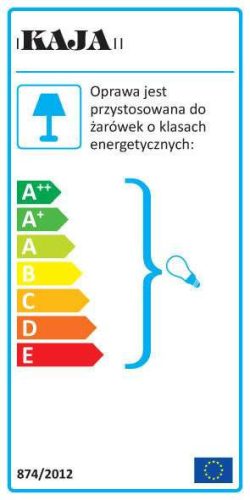 KAJA PEKA fehér színű fali lámpa
