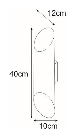 KAJA ALU II WHITE A-2 fehér színű fali lámpa