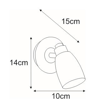 KAJA PICARDO A-1 króm színű fali lámpa