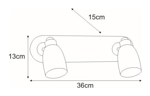 KAJA PICARDO A-2 króm színű fali lámpa