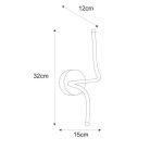 KAJA LELO A króm színű fali lámpa