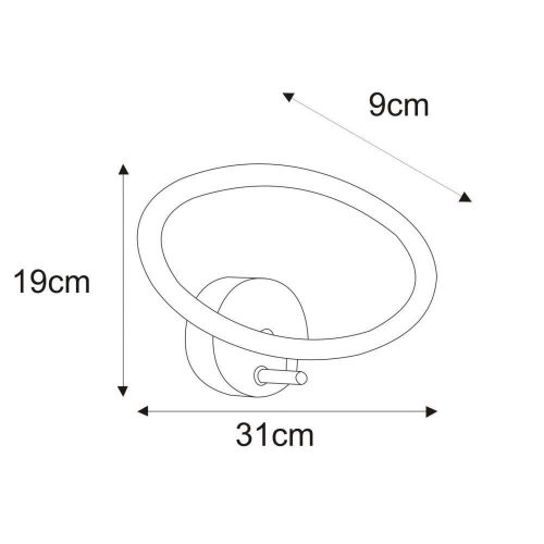 KAJA LELO B króm színű fali lámpa
