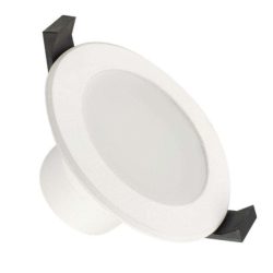   NEDES LED beépíthető lámpa kerek fehér keret 7W meleg fehér IP44 (furat:75 mm)