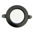 NEDES beépíthető mini led panel kerek 7,5W természetes fehér fekete színű - külső táppal