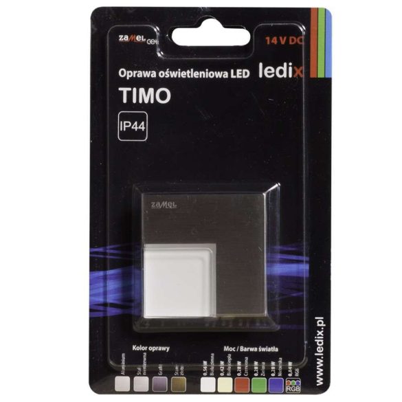 ZAMEL LEDES  Lépcső lámpa TIMO 14V Inox keret nélküli Hideg fehér 