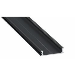   Fekete Alumínium El-Takaró profil Széles Led profilokhoz 3 méteres
