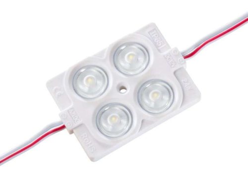 Led Modul 1db 4X2835 led 2.4W sorolható vízálló Hideg fehér (NOVA-4-C)