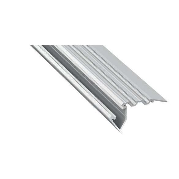 LED Alumínium Lépcső Profil SCALA Ezüst 3 méter