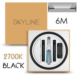   SKYLINE AURORA EXKLUZÍV Indirekt világítás 24V 13,5W/m 2700K 6m hosszú Fekete