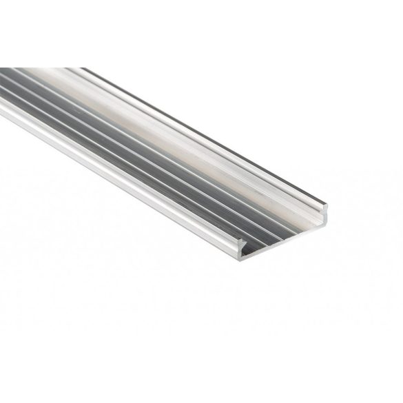 LED Alumínium Profil Széles [SOLIS] Natúr 2,02 méter