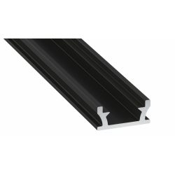   LED Alumínium Profil Lépésálló [TERRA] Fekete 2,02 méter