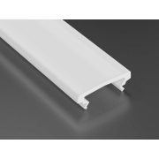 Magasított tejfehér PVC takaróprofilok 1 méteres profilokhoz